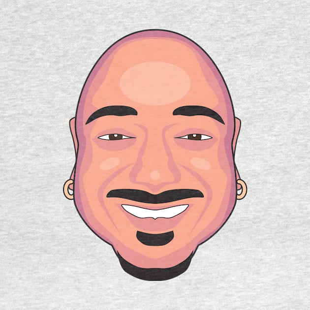 Giant Floating Bald Head by EvilTees